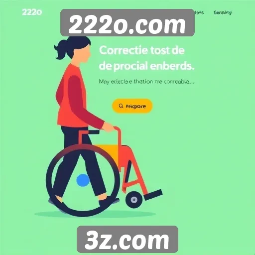 Acessibilidade e design no site 222o.com