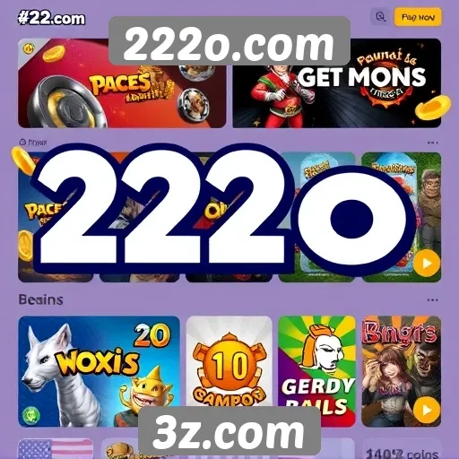 Análise das principais categorias de jogos em 222o.com